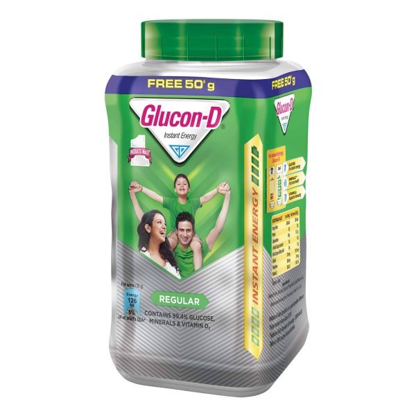 GLUCON-D PLAIN REGULAR JAR 450+50 G