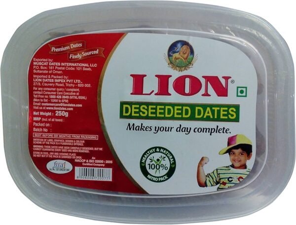 Lion Deseeded Dates 250G