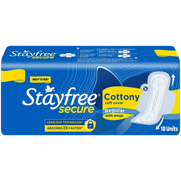 Stayfree Secure Cottony Regular 18N